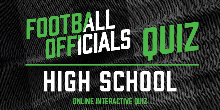 High School Football Officials Quiz